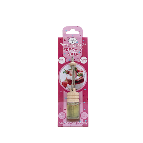 Ambientador Carro VINTAGE 6,2ml- Morango e Nata